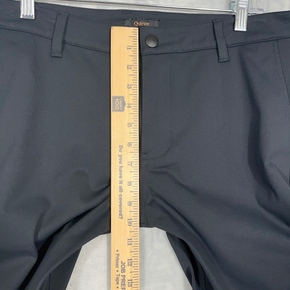 Quince Mens Golf Pants 32x30 Midnight Black ProTech Performance Stretch Chino - Picture 4 of 9
